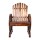 Gardeon Wooden Wagon Chair, Canadian Fir, 68x63x99cm, Brown - Rustic Outdoor Seating, Weather & UV Resistant