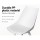 Artiss Dining Chairs Set of 2 White, PU Leather Cushioned, Plastic Seat, Steel Legs, 150kg Capacity, Modern Design