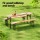 Gardeon 3pc Outdoor Furniture Set - Fir Wood Table & Benches, Rust-Resistant, Foldable, Seats 6, 1-Year Warranty