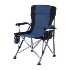 Weisshorn Navy Blue Moon Chair: Lightweight, Foldable Camping Seat with 600D Oxford Fabric, 120KG Capacity, 58x57x93CM