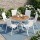Gardeon 7PCS Outdoor Dining Set with WPC Tabletop and 6 Stackable Textilene Chairs Seats 6 Adults White