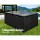 Gardeon 11-Piece Outdoor Dining Set - Black Wicker, Tempered Glass Table, Cushioned Seats, Water-Resistant Covers