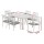 Gardeon 7-Piece White Aluminium Outdoor Dining Set – Seats 6, Weather-Resistant Cushions, Easy Assembly, 1-Year Warranty