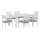Gardeon 7-Piece White Aluminium Outdoor Dining Set – Seats 6, Weather-Resistant Cushions, Easy Assembly, 1-Year Warranty