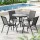 Gardeon Outdoor Dining Set - Steel Frame, Stackable Chairs, Weather-Resistant, Easy Assembly for Patio or Garden Use