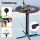 Gardeon 3PC Outdoor Bar Set - Black Steel & MDF Table, Polypropylene Bar Stools, Weather-Resistant Patio Furniture Set