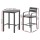 Gardeon 3Pcs Outdoor Aluminium Bistro Set: Black Bar Stools & Table with Cushions - Weather-Resistant, Stylish & Durable