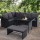 Gardeon 9-Seater Outdoor Dining Set with Black PE Wicker, Steel Frame, Tempered Glass Table, Cushions, and Storage Cover