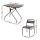 Gardeon 3PC Outdoor Bistro Set: Steel Patio Furniture with Black Powder Finish, Weather-Resistant, Easy Assembly