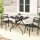 Gardeon 3PC Outdoor Bistro Set: Steel Patio Furniture with Black Powder Finish, Weather-Resistant, Easy Assembly