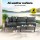 Gardeon 4-Seater Aluminium Patio Sofa Set, Charcoal – Weather-Resistant, Easy Assembly, Outdoor Furniture, 4PC