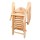 Gardeon 3PC Adirondack Outdoor Set: Hemlock Wood Chairs with Slide-Out Ottoman & Table, Foldable for Patio or Beach