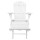 Gardeon Adirondack Wooden Sun Lounge Chair with Ottoman - Foldable, Eco-Friendly Hemlock, White, 150kg Capacity