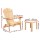 Gardeon 3PC Adirondack Outdoor Set - Eco-Friendly Hemlock Wood Foldable Chairs & Table, Classic Design, Easy Assembly