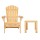 Gardeon 3PC Adirondack Outdoor Set - Eco-Friendly Hemlock Wood Foldable Chairs & Table, Classic Design, Easy Assembly