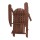 Gardeon 3PC Adirondack Set: Foldable Fir Wood Chairs & Table, Eco-Friendly Brown Finish, High Back, Wide Armrests