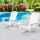 Gardeon 3PC Adirondack Outdoor Set - White Hemlock Wood, Foldable Chairs & Table, Eco-Friendly, High Back Support