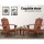 Gardeon 3PC Adirondack Outdoor Set - Fir Wood, Eco-Friendly Finish, Includes 2 Chairs & Side Table, Brown, Easy Assembly