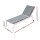 Gardeon Sun Lounger Chaise - White, Aluminium Frame, 5-Position Adjustable, Wheels, Weather-Resistant, 182x59x38.5 CM