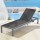 Gardeon Sun Lounge: Weather-Resistant Aluminium Folding Beach Chair with Wheels, 5-Position Adjustable, Dark Grey