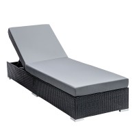 Gardeon Adjustable Rattan Sun Lounge - Outdoor Wicker Day Bed with UV-Resistant Frame & Washable Cushions, 185cm