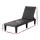 Gardeon Sun Lounge Adjustable Recliner - Lightweight, Water & UV Resistant, Black Chaise, 5 Positions, 190cm x 56.5cm