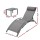 Gardeon 3PC Sun Lounge Set: Grey Steel Frame, UV-Resistant Textilene, Adjustable Backrest, Ideal for Outdoor Relaxation