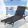Gardeon Black Steel Sun Lounger: Weather & UV-Resistant, 6-Position Adjustable, 196x60x86cm for Outdoor Relaxation