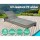 Gardeon Sun Lounge Wicker Outdoor Day Bed - Grey, Adjustable Backrest, UV & Water Resistant, 185x60x25cm, with Wheels