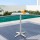 Gardeon Outdoor Bar Table: Adjustable Aluminium, Stainless Steel Top, 70/110cm, Foldable, Sturdy Base, Silver