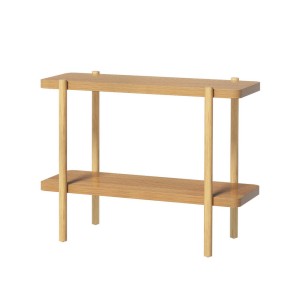 Artiss Sera 92CM Console Table: 2-Tier Pine Wood, Stylish Design with Honeycomb Board, Easy Assembly for Versatile Use