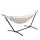 Gardeon Hammock Bed with Stand - Single Cotton, Adjustable Height, Durable Steel Frame, Indoor/Outdoor Use, Cream