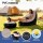 Gardeon Inflatable Chair & Ottoman Set - PVC Flocked Fabric, Supports 150kg, Portable for Camping & Indoor Use