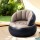Gardeon Inflatable Chair: Durable Flocked PVC, 70cm, Coffee & Black, with Pump - Perfect for Camping & Indoor Comfort