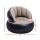 Gardeon Inflatable Chair: Durable Flocked PVC, 70cm, Coffee & Black, with Pump - Perfect for Camping & Indoor Comfort
