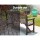 Gardeon 5FT Fir Wood Garden Bench, 3-Seater, Charcoal Finish, Weather-Resistant, 360kg Capacity, Easy Assembly