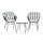 Gardeon 3PC Outdoor Bistro Set: Stylish PE Wicker Chairs, Coffee Table, Weather-Resistant Cushions, Easy Assembly