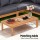 Gardeon 5-Seater Outdoor Sofa Set, Solid Wood, Easy Assembly, Removable Cushions, Built-in Side Table, Family-Friendly