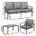 Gardeon 5-Seater Outdoor Sofa Set, 4PCS Patio Furniture, Steel Frame, Removable Cushions, Versatile Indoor/Outdoor Use