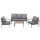 Gardeon 5-Seater Outdoor Sofa Set, 4PCS Patio Furniture, Steel Frame, Removable Cushions, Versatile Indoor/Outdoor Use