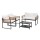 Gardeon 4-Piece Outdoor Sofa Set with Rattan Weave, Cushions, and Glass Table - UV-Resistant, Perfect for Patio & Garden