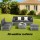 Gardeon 7 Piece Outdoor Sofa Set, 6 Seater Garden Lounge, PE Rattan Patio Furniture with Cushions, Table Included