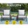 Gardeon 3PC Outdoor Bistro Set - Black Steel Frame, UV-Resistant Cushions, Easy Assembly, Weatherproof Patio Furniture