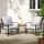 Gardeon 3PC Outdoor Bistro Set - Black Steel Frame, UV-Resistant Cushions, Easy Assembly, Weatherproof Patio Furniture