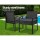 Gardeon 3PC Patio Bistro Set - Black PE Wicker, Steel Frame, Tempered Glass Table, Weather-Resistant Cushions Included
