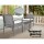 Gardeon 3PC Patio Furniture Bistro Set - Grey Wicker Outdoor Lounge with Cushions & Tempered Glass Table, UV-Resistant