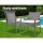 Gardeon 3PC Patio Furniture Bistro Set - Grey Wicker Outdoor Lounge with Cushions & Tempered Glass Table, UV-Resistant