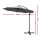 Instahut 3m Charcoal Cantilever Outdoor Umbrella - UV50+ Water-Resistant Polyester, Steel Frame, Garden & Patio Shade
