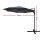 Instahut 3m Outdoor Cantilever Umbrella - Charcoal, UV50+ Polyester, 360° Tilt, Aluminium Frame, Side Post Design
