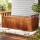 Gardeon 129cm Wooden Outdoor Storage Bench - Fir Wood, 200L Capacity, Weather-Resistant, Natural Finish, Patio Chest